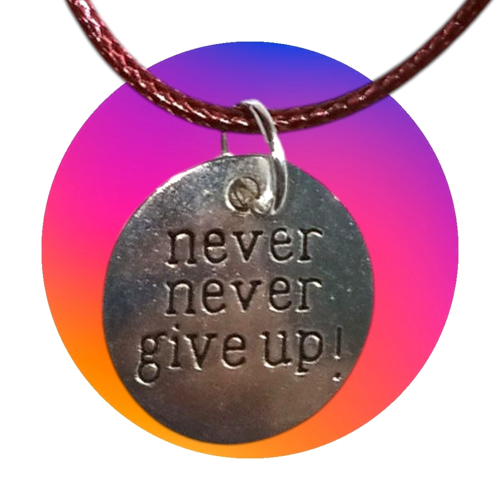 Inspirational Silver Pendant Necklace